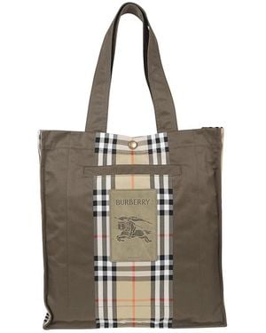 Burberry Tote Bags - Marrone