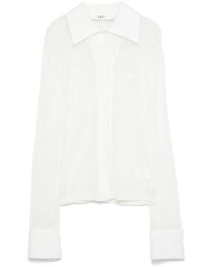Séfr Overhemden ,Wit ,Wol Witte Wol Gebreide Shirt