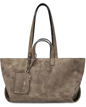 A.P.C. Tote Bags - Brown