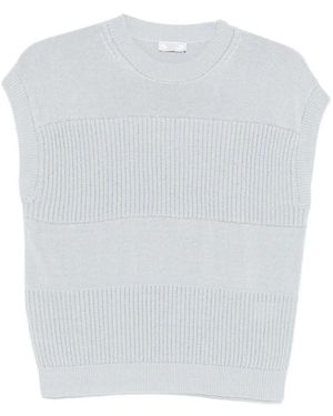 Peserico Round-Neck Knitwear - Blanco