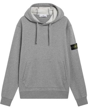 Stone Island Garment Dyed Hoodie - Grijs