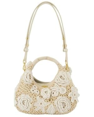 Ganni Mini Hobo Bag - Wit
