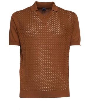 Fedeli Polo Shirts - Brown
