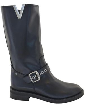 Via Roma 15 High Boots - Azul