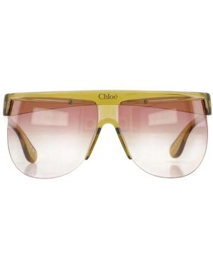 Chloé Shield-Sonnenbrille - Natur