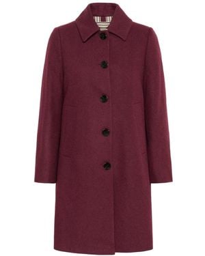 Part Two Single-Breasted Coats - Purple