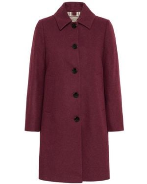 Part Two Single-Breasted Coats - Purple