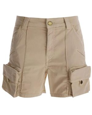 Pinko Utility-Inspired Trousers With Functional Pockets - Natur