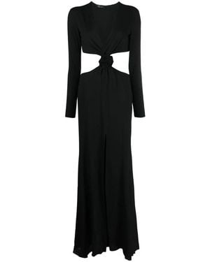 Blumarine Cut-Out Panel Dress - Black