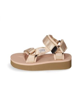 Suicoke Schoenen ,Bruin ,Nylon Depa-2Po Sandalen - Naturel