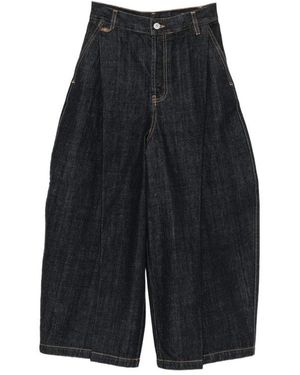 Jacquemus Jeans ,Blauw ,Cropped Jeans - Zwart