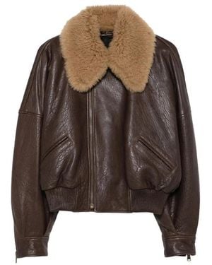 Petar Petrov Bomber Jackets - Marrón