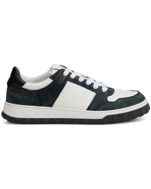 Ami Paris Weiße Sneakers Mit Perforierter Zehenkappe - Blau