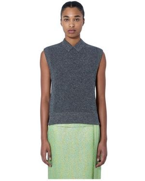 Marni Round-Neck Knitwear - Bleu