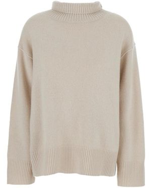 Soft Goat Truien & Vesten ,Kasjmier Boyfriend Turtleneck Sweater - Grijs