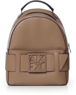 ARMANI EXCHANGE Rucksack Aus Kunstleder - Natur
