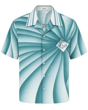 Versace Kurzarmhemd - Blau