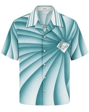 Versace Short Sleeve Shirts - Blue