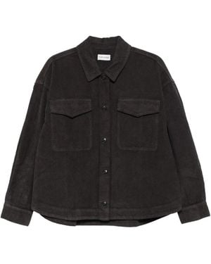 TRUE AVENUE Cordhemd-Jacke - Schwarz