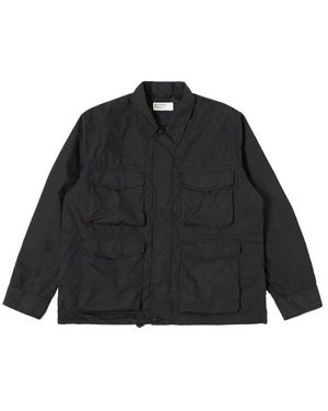 Universal Works Schwarze Fallschirmfeldjacke