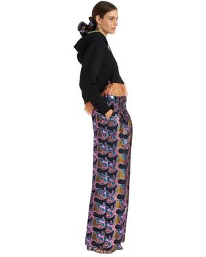 La DoubleJ Wide Trousers - Morado