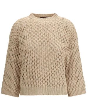 Fabiana Filippi Round-Neck Knitwear - Natural