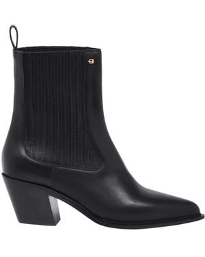 Baldinini Leder Cowboystiefel - Schwarz