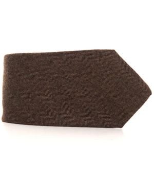 Kiton Ties - Brown