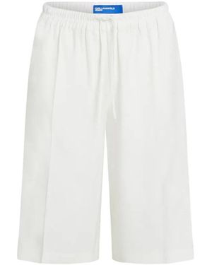 KARL LAGERFELD Shorts Mit Kordelzug - Weiß