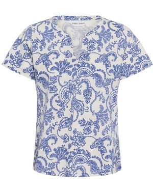 Part Two Overhemden ,Blauw ,Dot Paisley Print