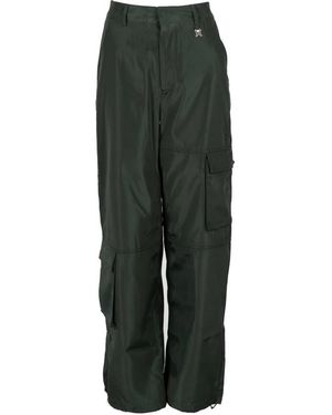 John Richmond Broeken ,Groen ,Cargo Broek Met Wijde Pijpen