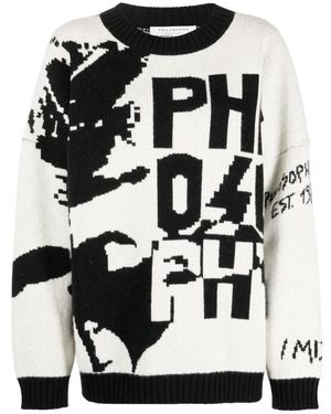 Philosophy Di Lorenzo Serafini Round-Neck Knitwear - Black
