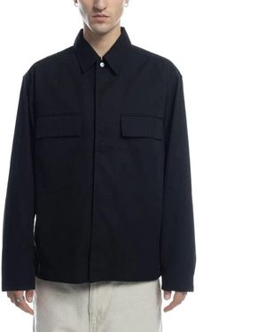 Norse Projects Feines broken twill overshirt - Blau