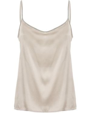 Panicale Sleeveless Tops - Brown