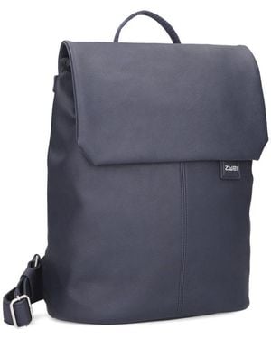 Zwei Blauer Stadtrucksack Für Frauen