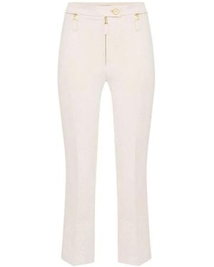 Elisabetta Franchi Straight Trousers - Wit