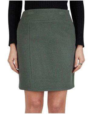 Kiton Wool Skirt - Grün