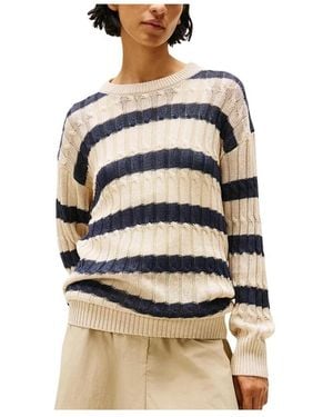 Tommy Hilfiger Round-Neck Knitwear - Natural