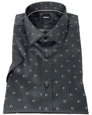 HUGO Short Sleeve Shirts - Grey