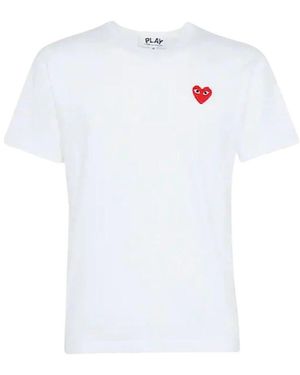 COMME DES GARÇONS PLAY T-Shirts - White