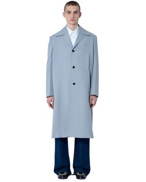Gucci Single-Breasted Coats - Azul