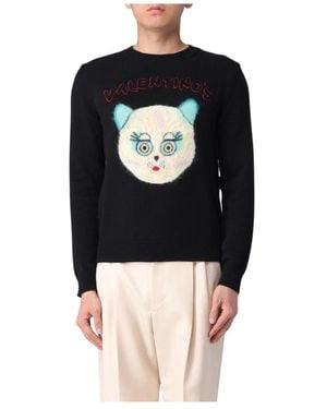 Valentino Round-Neck Knitwear - Black