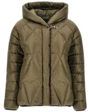 Fay Piumino Argyle Degradé Con Cappuccio - Grün