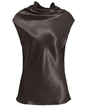 Alberta Ferretti Sleeveless Tops - Grey