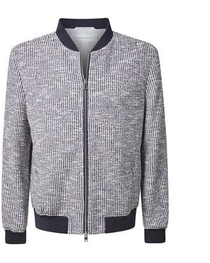 Baldessarini Herren College Style Jacke Mit Strukturiertem Muster - Grau