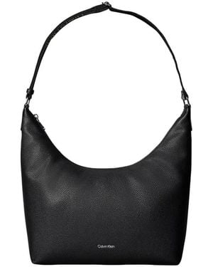 Calvin Klein Tassen ,Zwart ,Webbing Strap Md Schoudertas