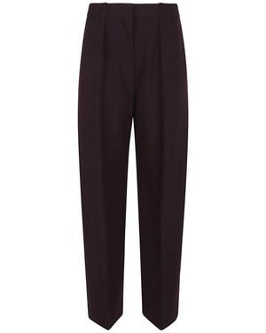 Victoria Beckham Straight Trousers - Paars