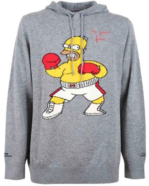 MC2 Saint Barth Homer Simpson Crewneck Sweatshirt - Grijs