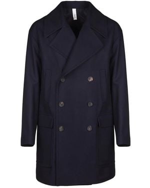 Hevò Double-Breasted Coats - Bleu