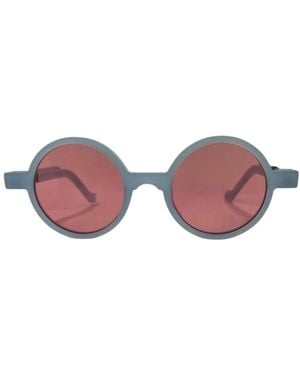 VAVA Eyewear Accessoires ,Blauw ,Ronde Zonnebril - Paars